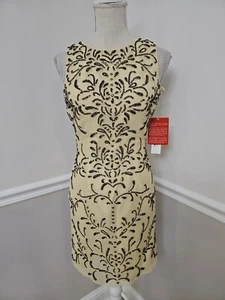 NWT Shail K. Silk Mini Sheath Sequined Cocktail Dress/Open Back /Size 4 - Picture 1 of 16
