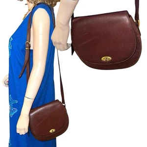 Vintage Brown Madison COACH Vintage Carlyle Shoulder Crossbody Bag Satchel Italy - Picture 1 of 10