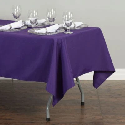 LinenTablecloth 60 x 102 in Rectangular Polyester Tablecloth Wedding Event Party - Image 1 of 4