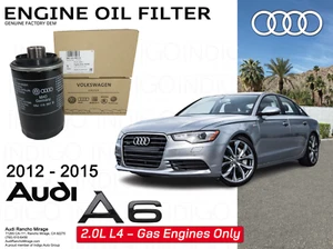2012-2015 Audi A6 2.0L Engine Genuine Audi Oil Filter A6-06J115403Q - Picture 1 of 4