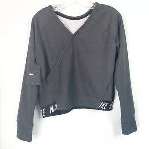 Nike Mädchen XL Sweatshirt Kid Studio Wendepullover Dri Fit dunkelgrau NEU - Bild 1 von 9