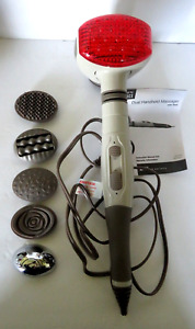 Homedics Dual Max Handheld Massager with Heat Model HHP-230 with 6 Attachments