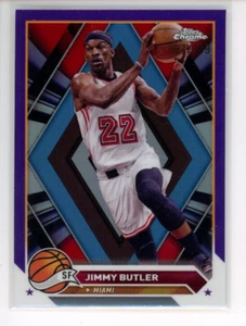 JIMMY BUTLER 2023-24 Topps cromo púrpura refractor #d/349 HEAT SP - Imagen 1 de 2