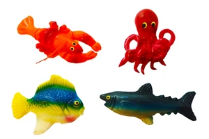 4 Kühlschrankmagnete 3D Tiere des Meeres - Bild 1 von 1