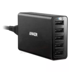 Anker PowerPort 5 Port 40W USB Wall Fast Charger with PowerIQ - Picture 1 of 3