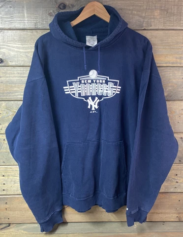 Vintage Y2K New York Yankees Adidas 2004 Hoodie Size Large Cover
