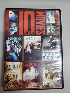 10 Horror Movies 2-Disc DVD Adrift, Salvage, The Wind, Nightscream etc. Used - Imagen 1 de 4