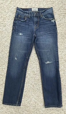 Aeropostale Jeans Men's size 27x28  Distressed Mid Rise Essex Straight Leg Denim - Image 1 of 4