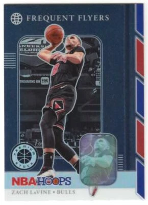Zach LaVine 2019-20 Panini Hoops Premium Stock Frequent Flyers Holo Prizm Bulls - Image 1 of 2