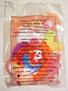 McDonald's Happy Meal Toy, 2000 #1 LABIOS EL PEZ Juguete Animal, ¡NUEVO Y SELLADO! - Imagen 1 de 2