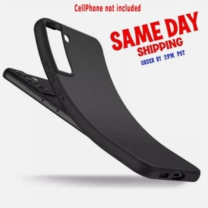 Black Soft Silicone Rubber Protective Case Cover f Samsung Galaxy S22 SM-S901U - Picture 1 of 3