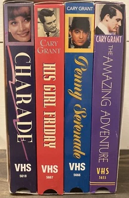 Cary Grant - Four Great Films VHS Box Set incl. Charade, His Girl Friday - Image 1 of 4