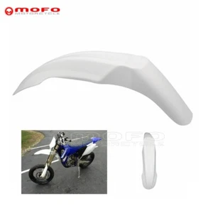 Guardabarros delantero blanco Supermoto todo terreno enduro para Honda Yamaha Suzuki - Imagen 1 de 4