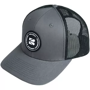 BALLISTA grau & schwarz Trucker Cap - klassische Mesh-Back Mütze mit Gummi Logo Patch - Bild 1 von 8
