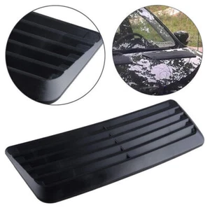 Cuchara de admisión de flujo de capó de coche negra Turbo capó cubierta de ventilación decoraciones ABS BI - Imagen 1 de 9