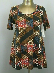 Nueva con etiquetas Camiseta LulaRoe Perfect Mujer Talla S Pecho 36 Geométrica Fluida 210-21778 - Imagen 1 de 8