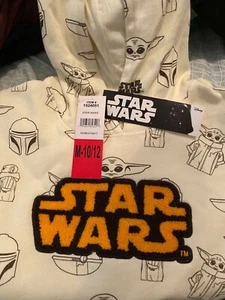 Star Wars Youth Hoodie Pullover/Sweatshirt  Yoda Characters Ivory L,M (PickSZ) - Picture 1 of 7
