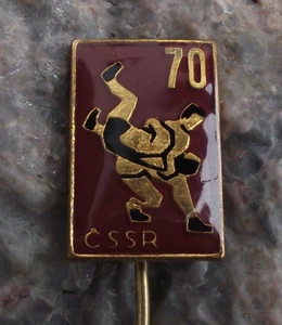 Ringerverband Tschechoslowakei Kampf 70 Jahre FILA Pin Anstecker - Bild 1 von 4