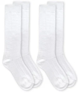 Jefferies Socks Womens Bamboo Knit Rib Pattern Knee High Tall Socks 2 Pair Pack - Picture 1 of 7