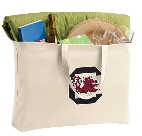 South Carolina Gamecocks Large Tote Bag Shopper Grocery Bags Beach Totes Cover