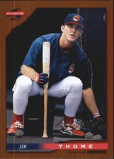 1996 Score Dugout Collection Cleveland Indians Baseball Card #A6 Jim Thome