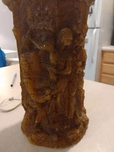 Vintage Pillar Candle - Picture 1 of 4