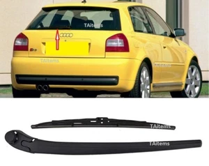 REAR WINDOW WIPER ARM+BLADE 350mm FITS AUDI A3 8L C5 1996-2003 GENUINE DESING - Picture 1 of 6