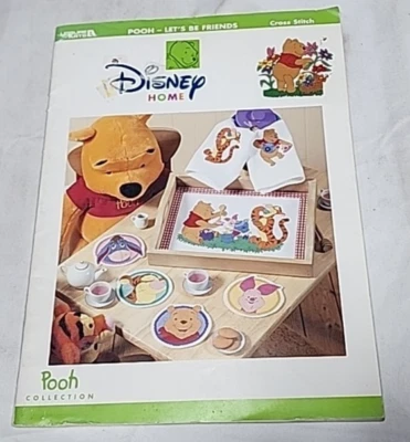 Disney Home Pooh-Let's Be Friends Cross Stitch Book Leisure Arts #3273 - Image 1 of 4