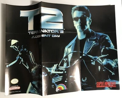 T2: Judgment Day (Super Nintendo, 1993) SNES Rare Poster Only￼ - Image 1 of 3