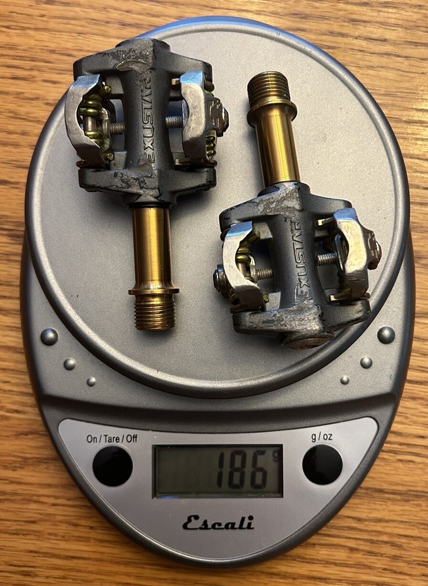 Bike Krate Rubber Pedals 1/2 Brown/Chrome