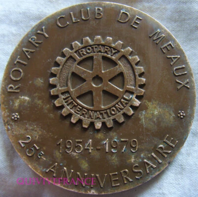 MED10132 - MEDAILLE ROTARY CLUB DE MEAUX 1979 - Photo 1/3