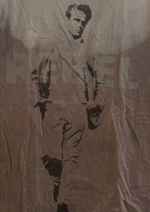 Converse ONE STAR James Dean Rebel Early Y2K Mens Brown T Shirt Size S - Picture 1 of 4