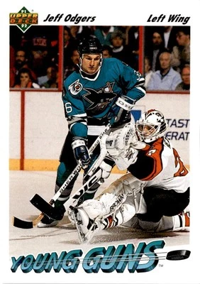 1991-92 Upper Deck #597 Jeff Odgers San Jose Sharks - Image 1 of 2