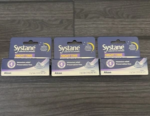 Lot of 3 Systane Ointment Nighttime Relief Eye Lubricant, 3.5g (1/8 FL OZ) - Picture 1 of 13