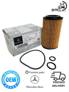 Mercedes-Benz Genuine E-Class E200 E220 E250d OIL FILTER A6511800109 | UK STOCK - Picture 1 of 1