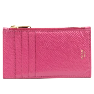 Authentic CELINE Fragment Case Card Case Fragment Case Leather Pink F/S - Picture 1 of 18