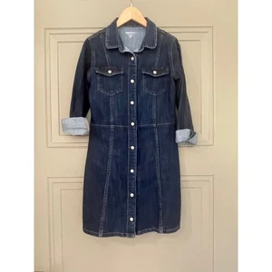 Gap Girls denim Shirt Dress L Large 10 Blue jean - Picture 1 of 7
