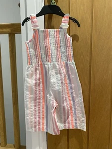 Boots Mini Club Baby Girl Striped Jumpsuit Size 12-18 Months - Picture 1 of 22