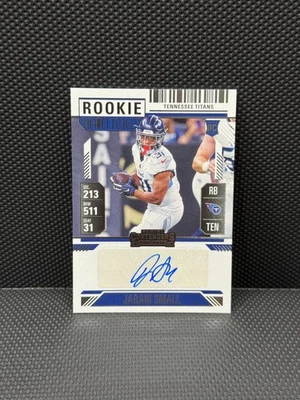 2024 Panini Contenders Jabari Small Rookie Ticket Auto #201 Titans RC - Image 1 of 2