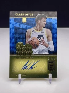 2022-23 Donruss Elite WALKER KESSLER Blue #/25 Rookie Year Book Auto RC - Picture 1 of 4