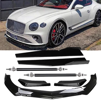 For Bentley Continental Front Bumper Lip Spoiler Splitter Side Skirt Rear Lip Foto 1 de 4