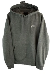 NIke Herren Kapuzen Sweatshirt Logo Grau Baumwolle Pullover Gr. S Sport - Bild 1 von 8