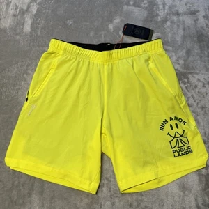 Roark Run Amok x Public Lands Bommer 7” Shorts Herren Small Citron Yellow - Bild 1 von 14