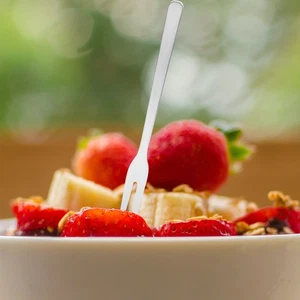 8 Pcs Fruit Forks Stainless Steel Appetizer Food Picks Dessert Appetizers - Picture 1 of 12