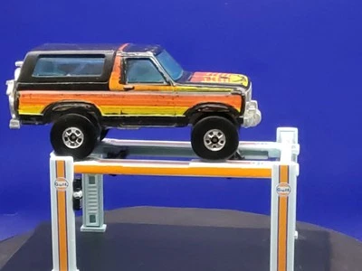 Vintage 1980 Hot Wheels Ford Bronco 4-Wheeler Blackwall Black Hong Kong HK 1/64 - Image 1 of 4