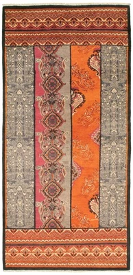 Traditional Dark Navy 4'1" x 8'8" Hand-knotted Oriental Carpet Wool Area Rug - Image 1 of 4