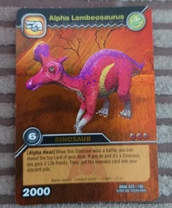 Gold Rare Dinosaur King Trading Card DKAA-029/100 Alpha Lambeosaurus 2009 TCG - Picture 1 of 10