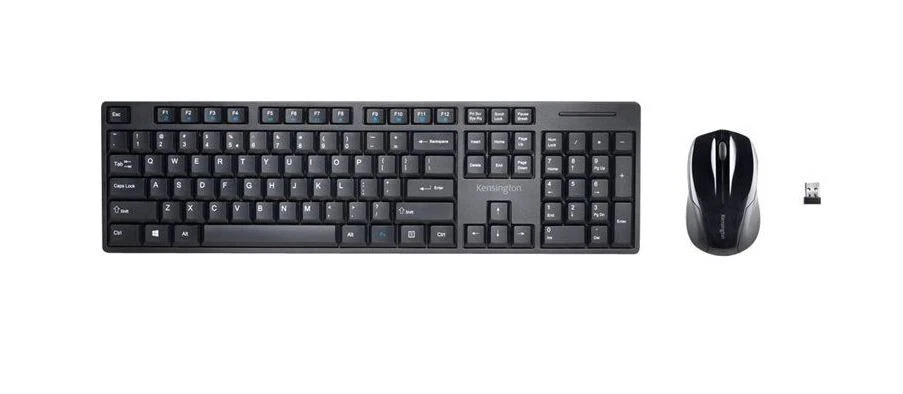 Kensington Pro Fit Low-Profile Keyboard Mouse Combo Wireless Desktop Black UK - Image 1 of 4