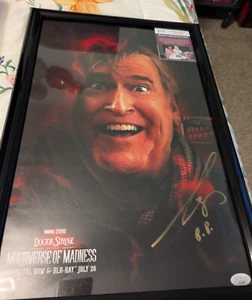 SDCC 2022 Exclusive Dr. Strange Pizza Poppa Signed Bruce Campbell Poster JSA - Picture 1 of 3