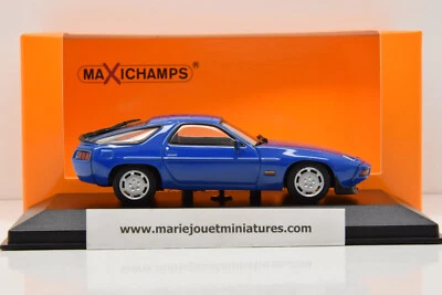 PORSCHE 928 1979 BLUE MAXICHAMPS 1/43 NEUF EN BOITE - Photo 1/4